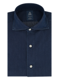 Denim shirt van katoen | DARK.BLUE DENIM