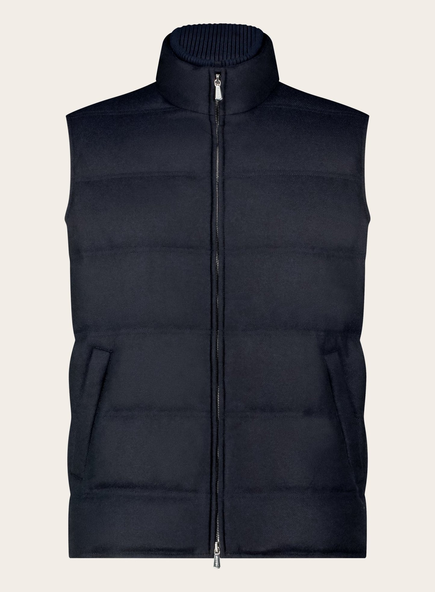 Bodywarmer van wol en cashmere | BLUE NAVY