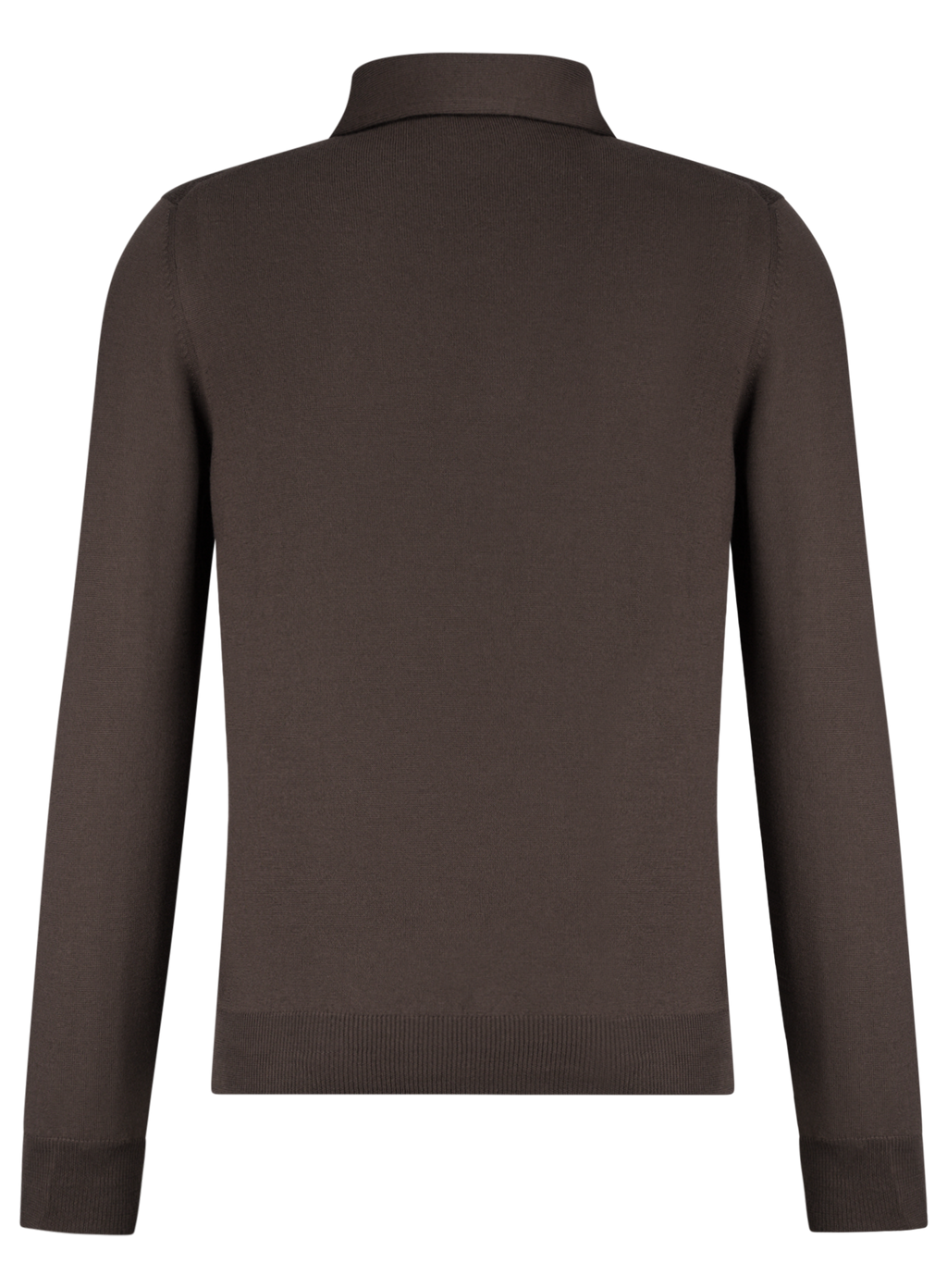 Lange mouwen polo van virgin wol | D.Bruin