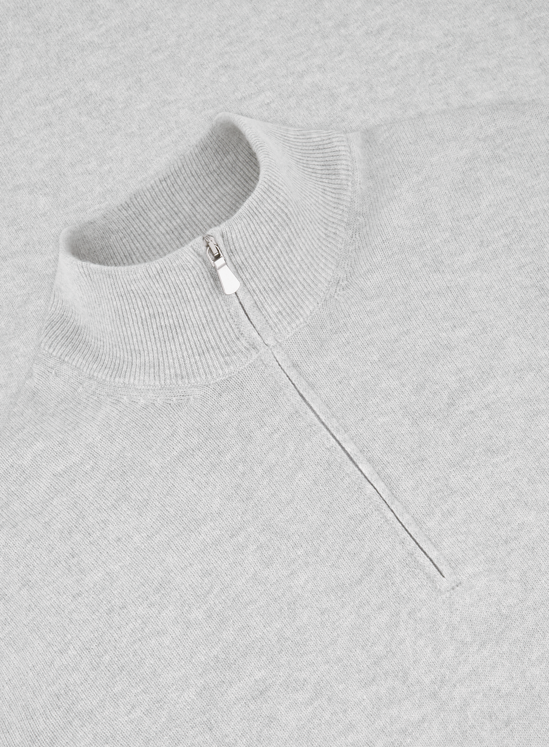 Half-zip trui van wol | FULL_WIDTH | L.Grijs
