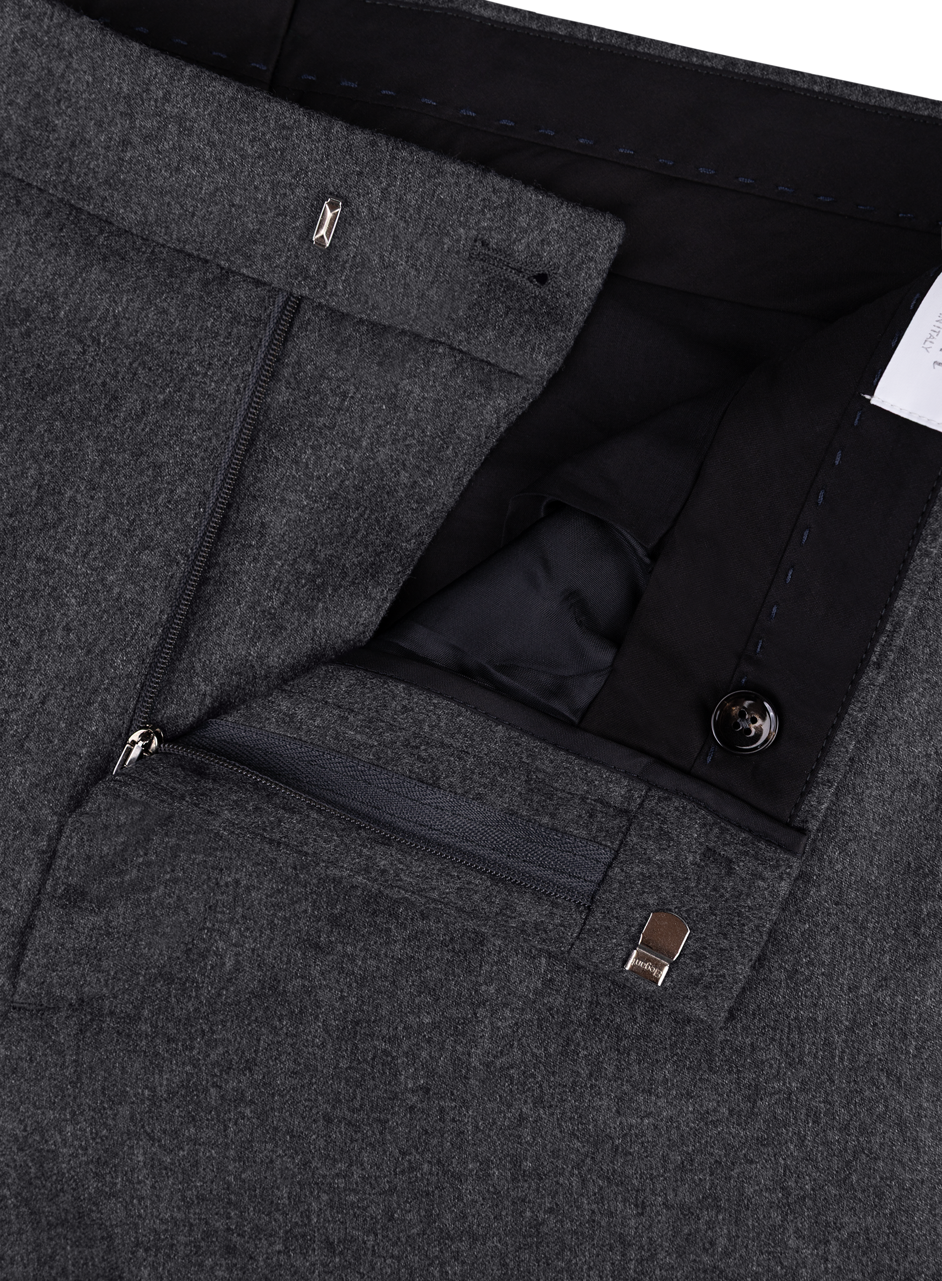 Regular-fit pantalon van wol | FULL_WIDTH | D.Grijs