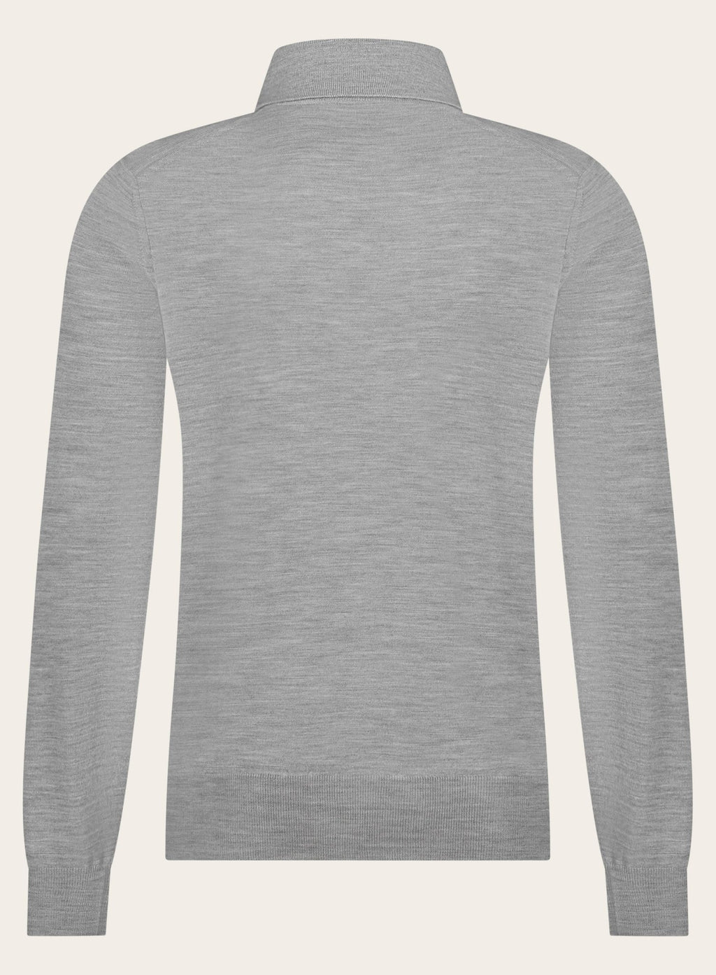Poloshirt van wol en cashmere | Grijs