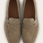 Lederen loafers | TAUPE