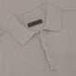 Poloshirt van cashmere en zijde | Beige