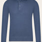 Lange mouwen polo van wol | JEANS BLAUW