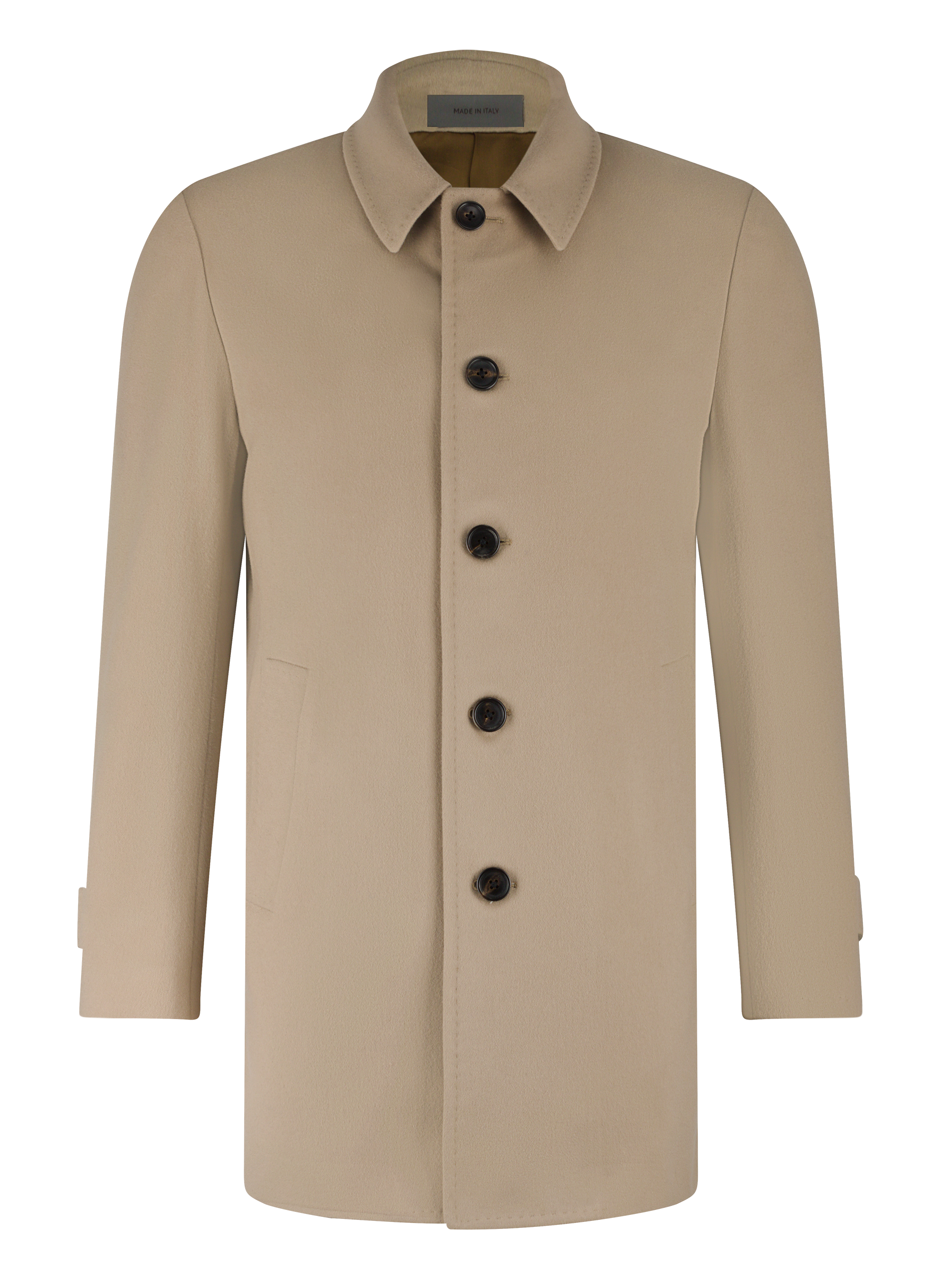Mantel van virgin wol | Beige