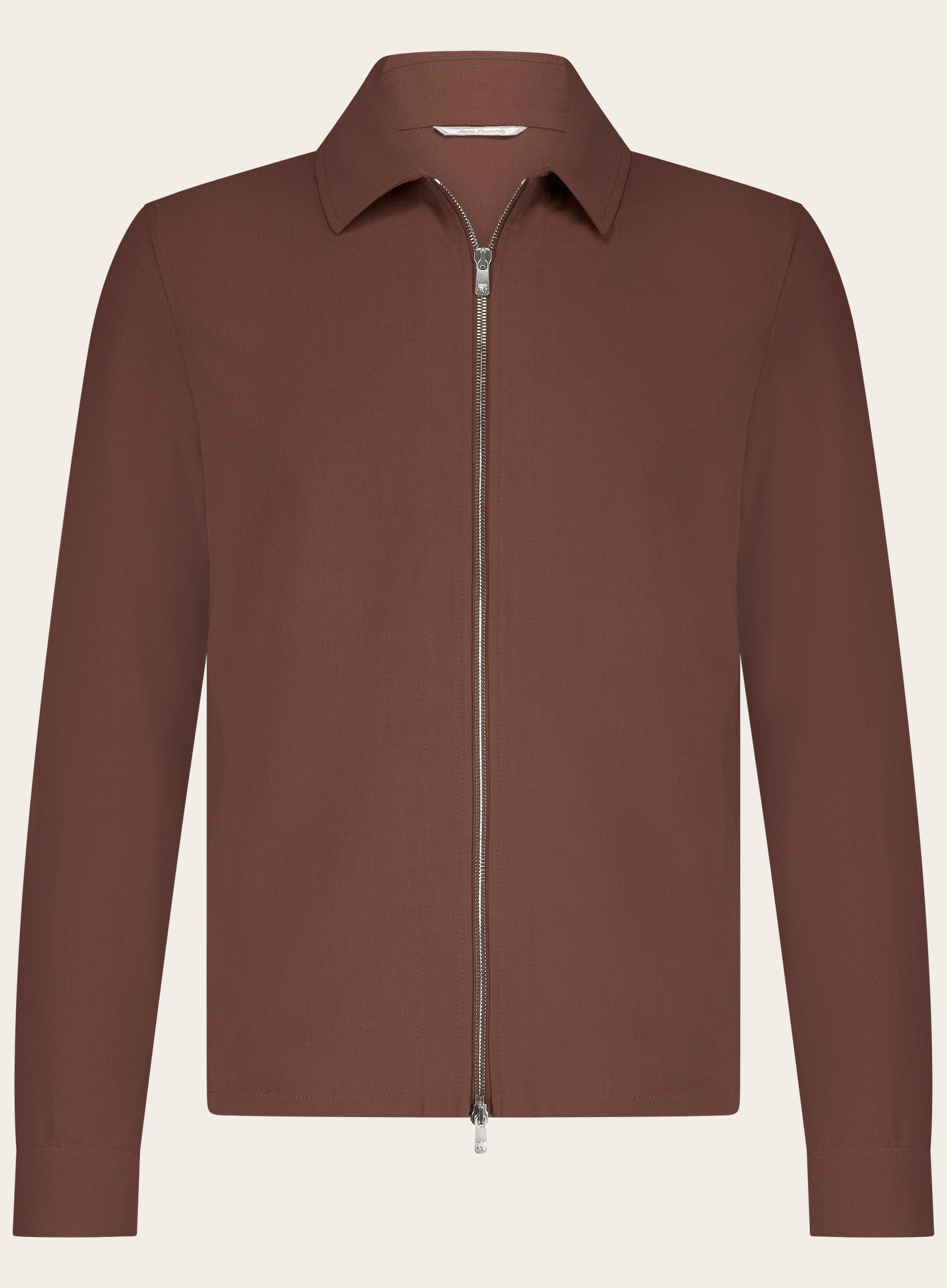 Overshirt van wol | Roest