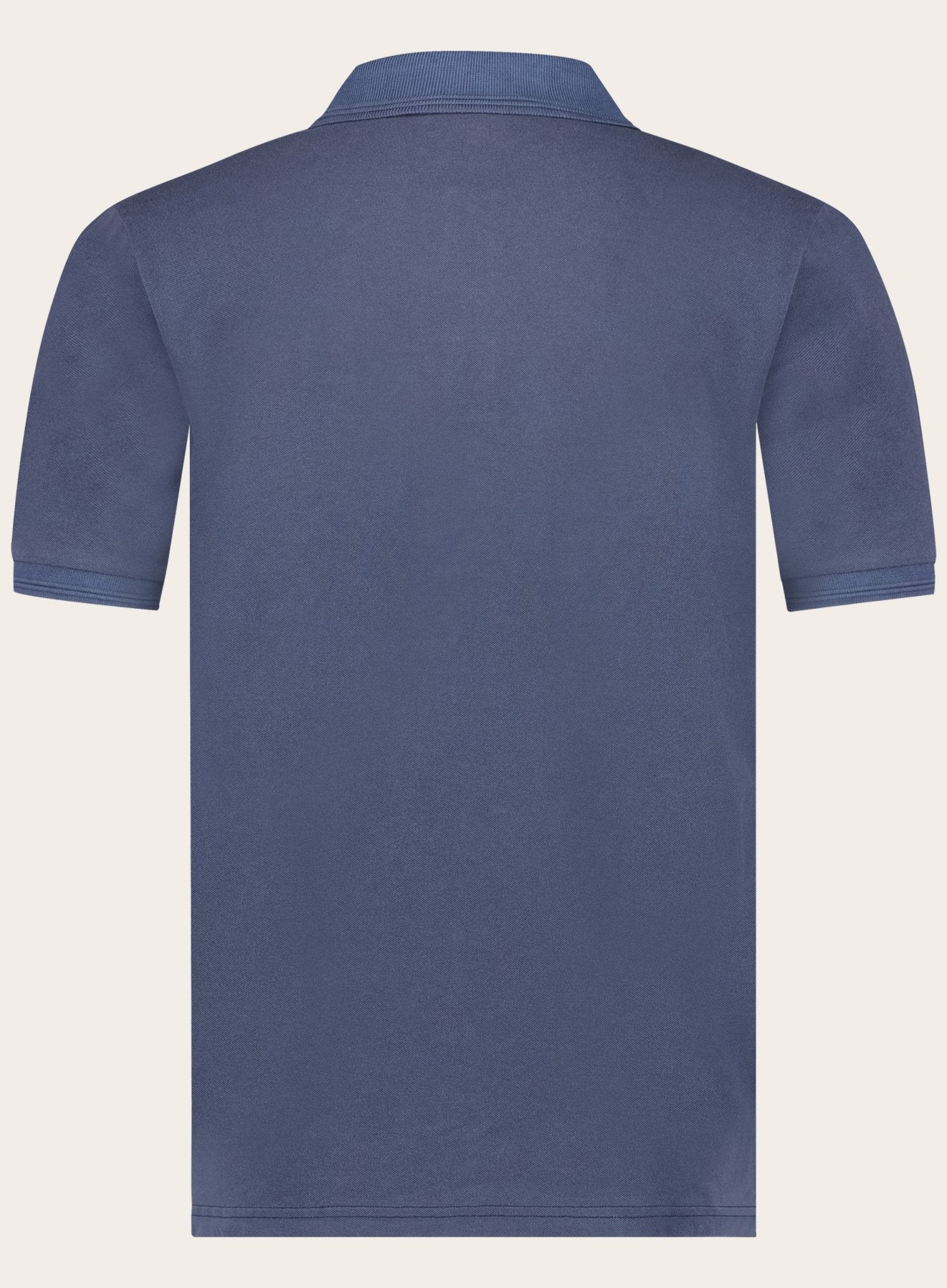 Regular-fit piqué stretch polo | BLUE NAVY