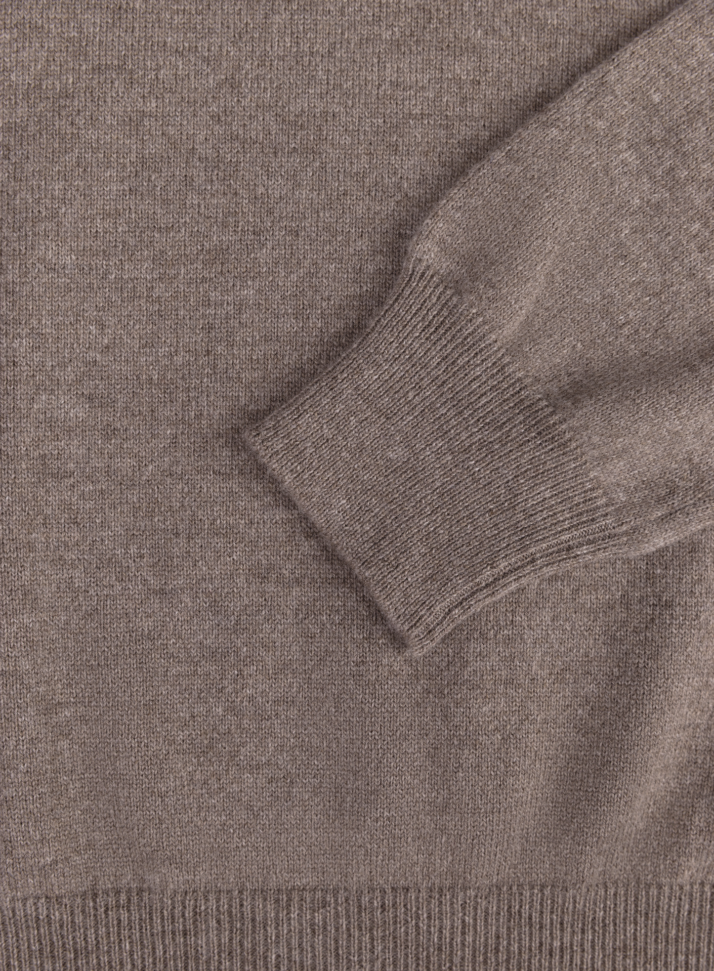 Half-zip vest van wol en cashmere | FULL_WIDTH | TAUPE