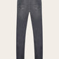 Slim-fit Tokyo jeans van katoen en cashmere | Grijs