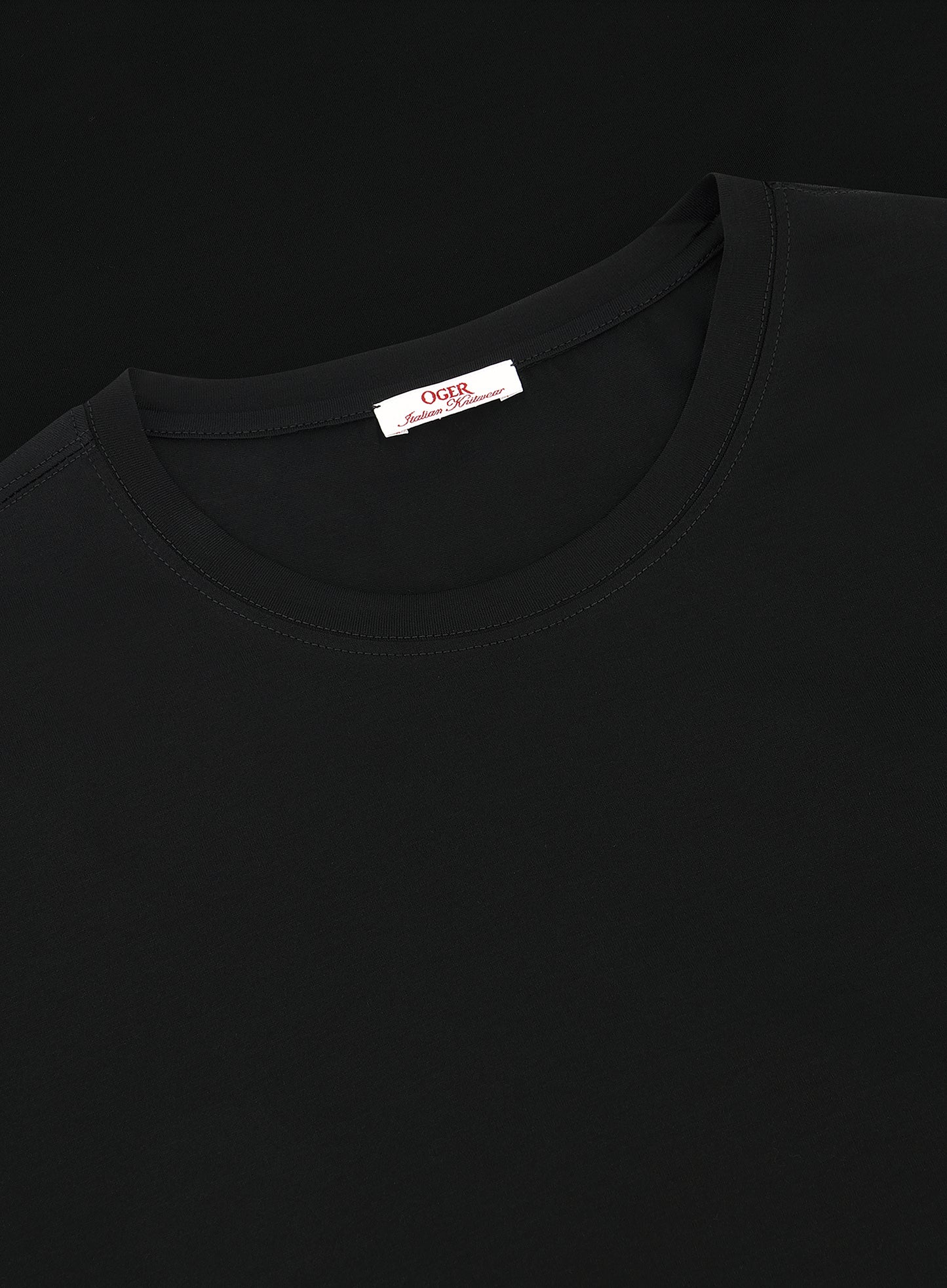 T-shirt van katoen | Zwart