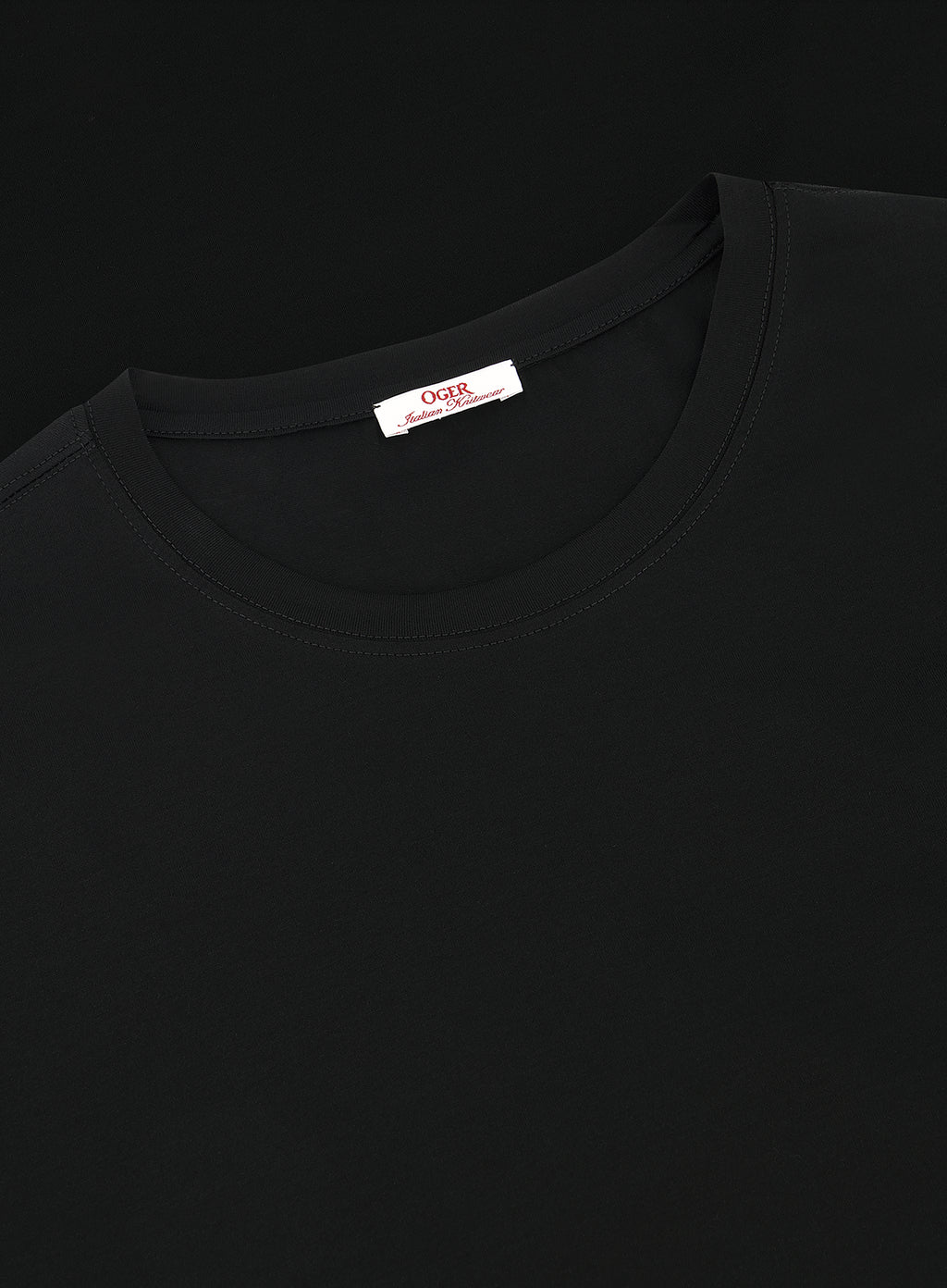 T-shirt van katoen | FULL_WIDTH | Zwart