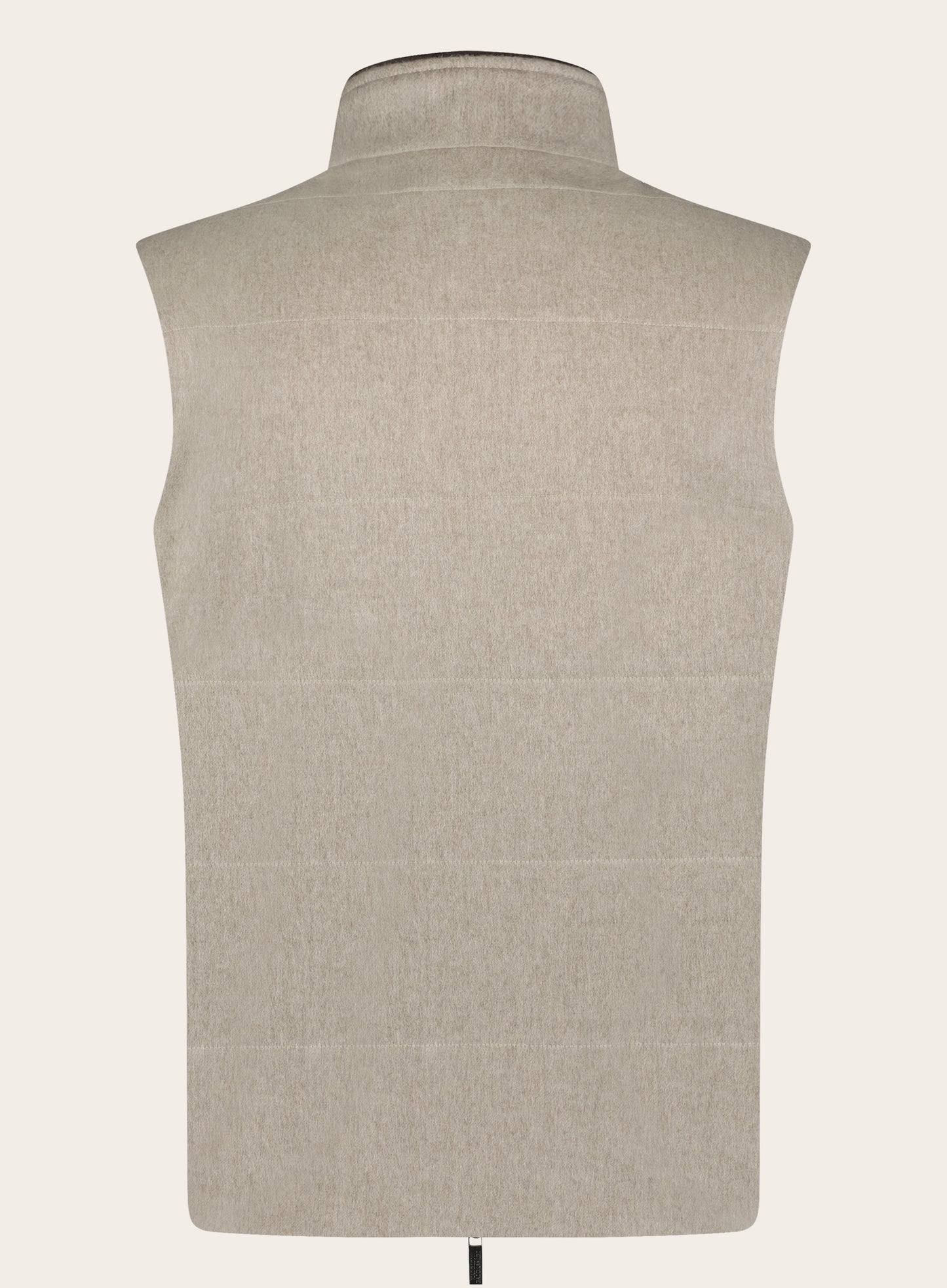 Slim-fit bodywarmer van wol | Beige