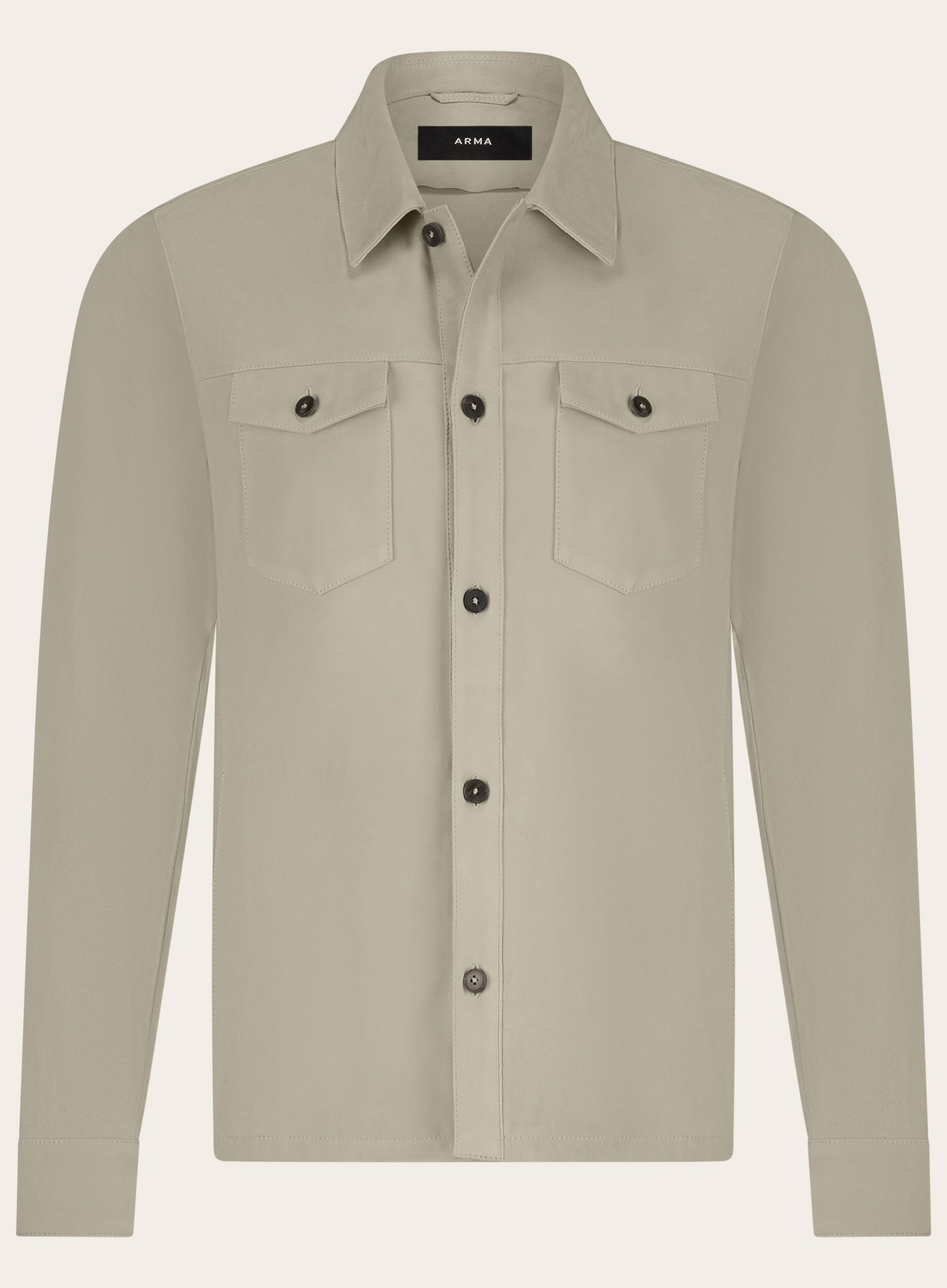 Dex overshirt van suėde | L.BEIGE