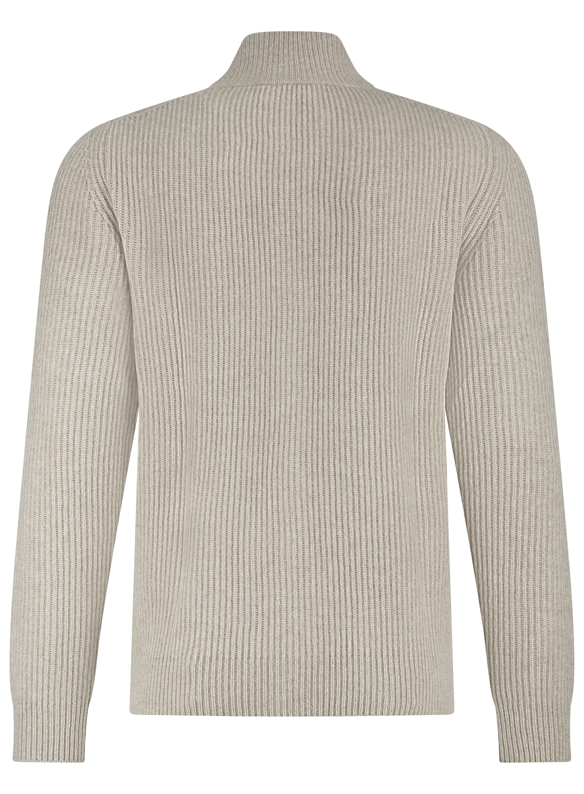 Ritsvest van wol en cashmere | Beige