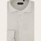 Slim-fit gestreept shirt van katoen | Bruin
