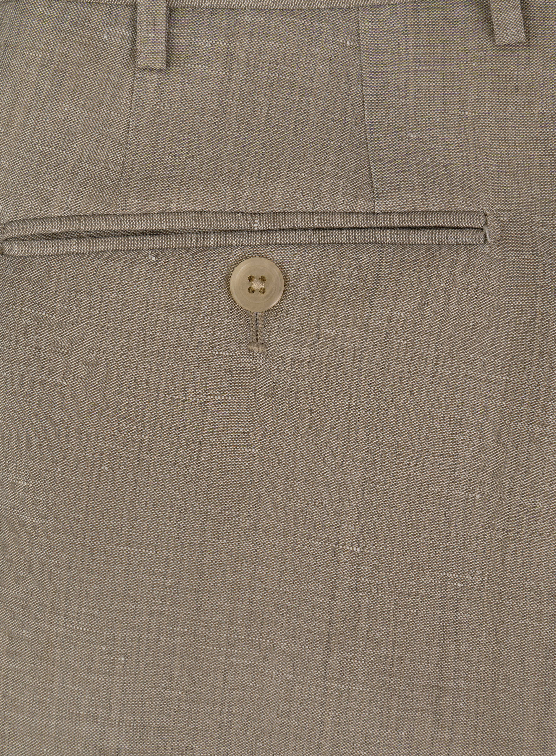 Driedelig pak van virgin wol en linnen | FULL_WIDTH | Beige