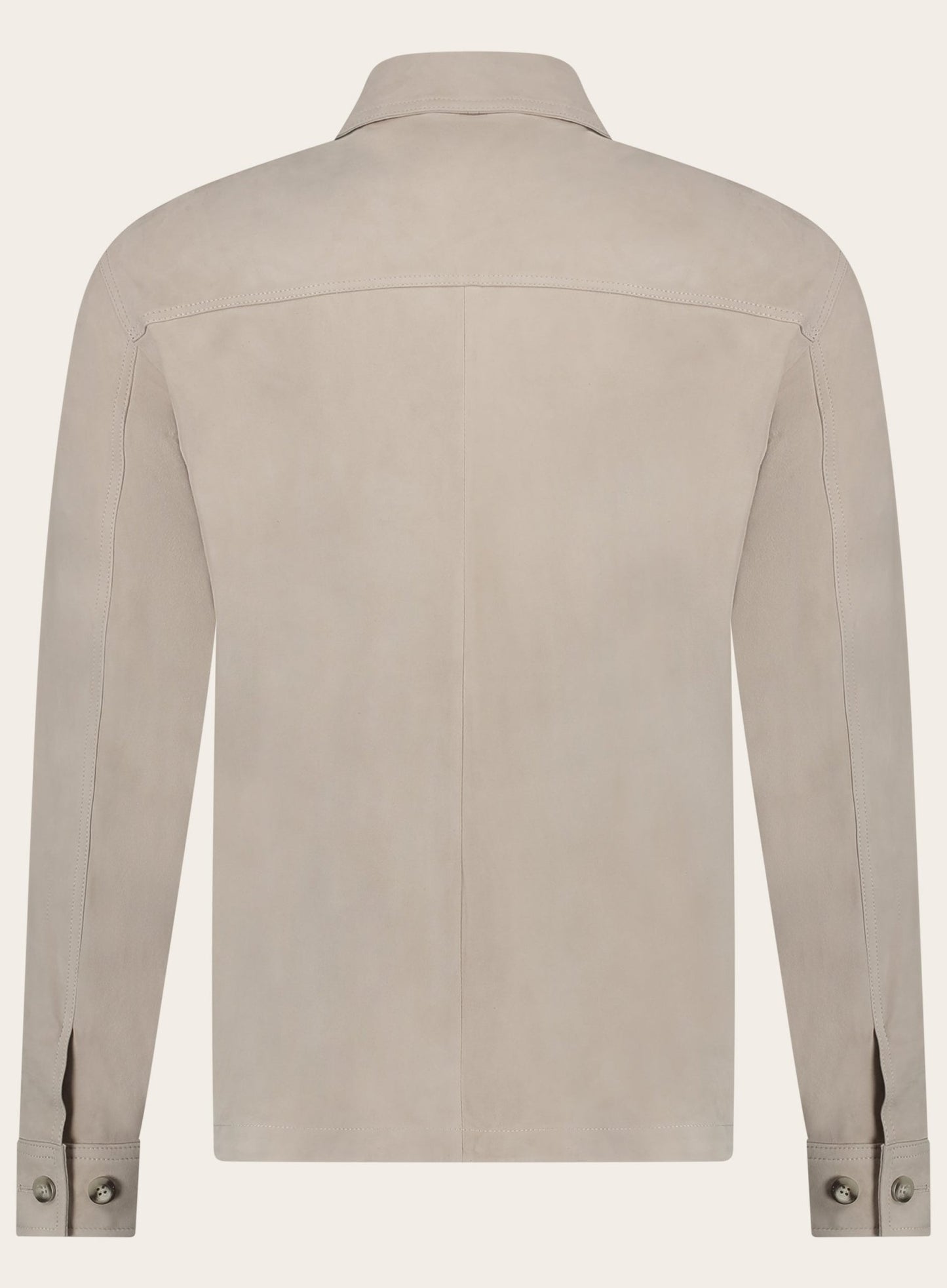 MEX overshirt van suède | Beige