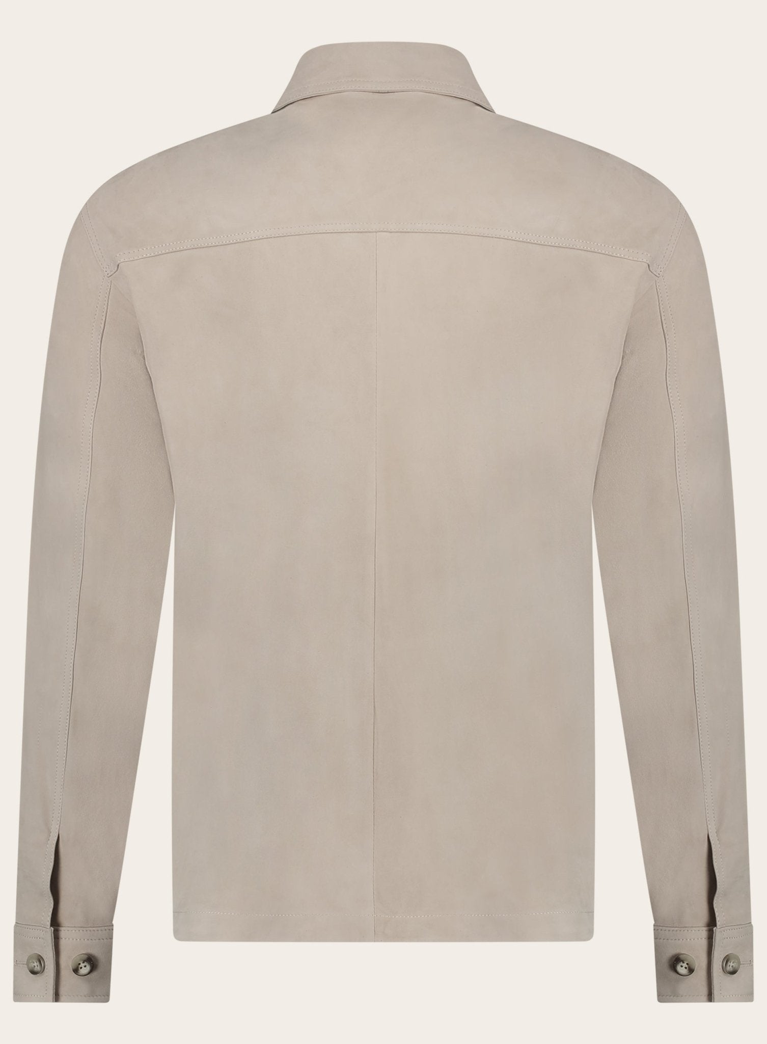 MEX overshirt van suède | Beige