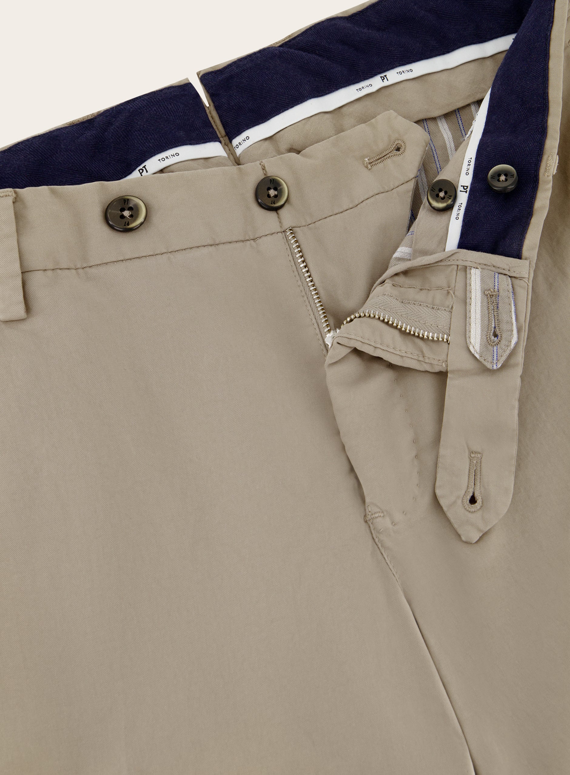 Pantalon van katoen | TAUPE