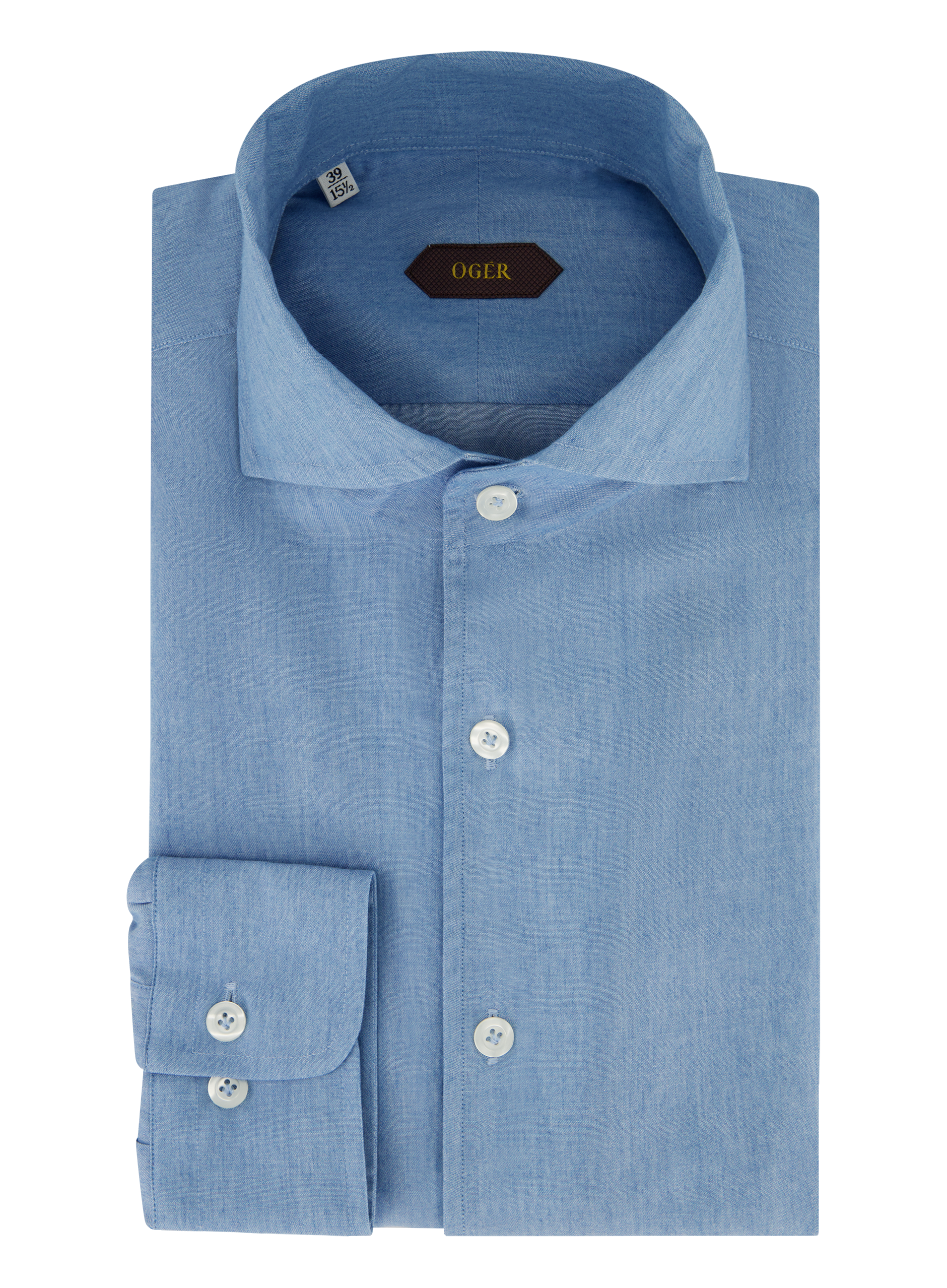 Denim shirt van katoen | LGHT BLUE DENIM