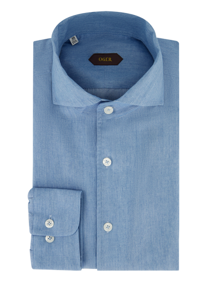 Denim shirt van katoen | LGHT BLUE DENIM