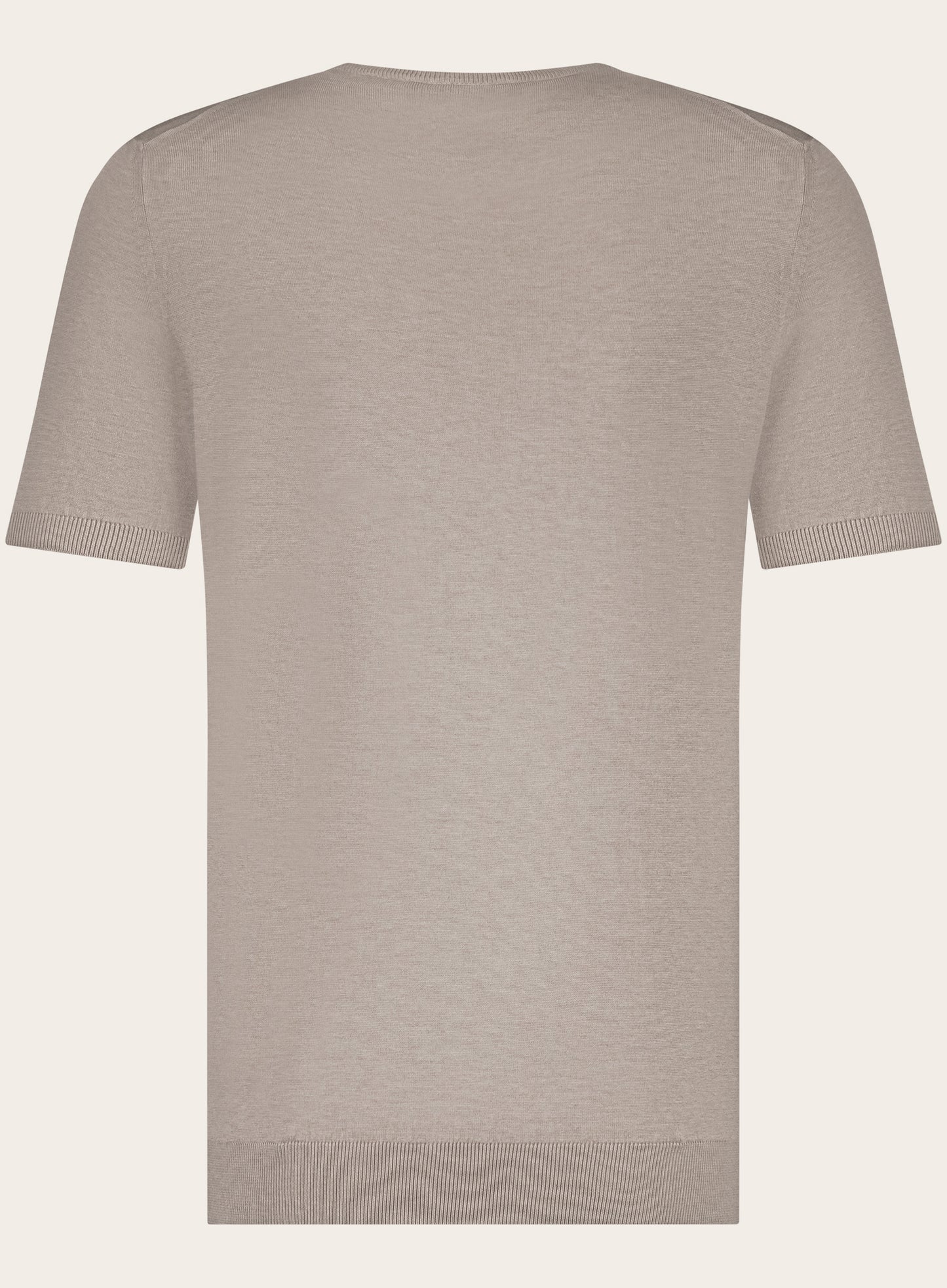 T-shirt van zijde | Beige