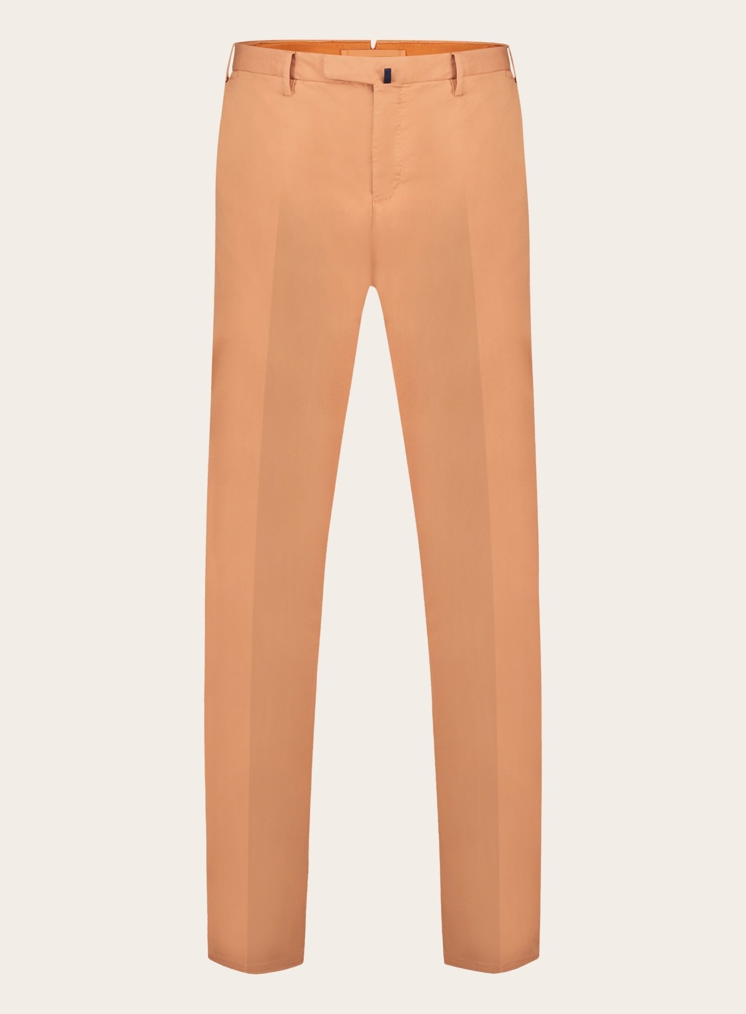 Slim-fit chino in stretch-katoen | Oranje