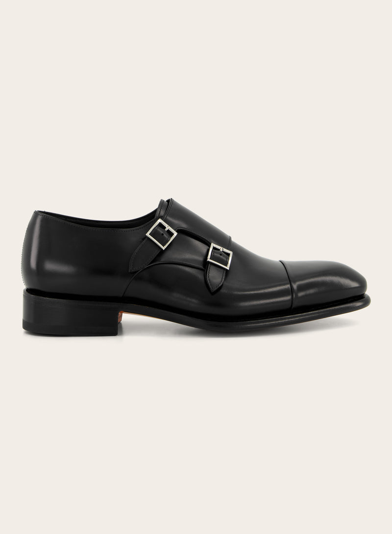 Carter dubbele gespschoenen van leer