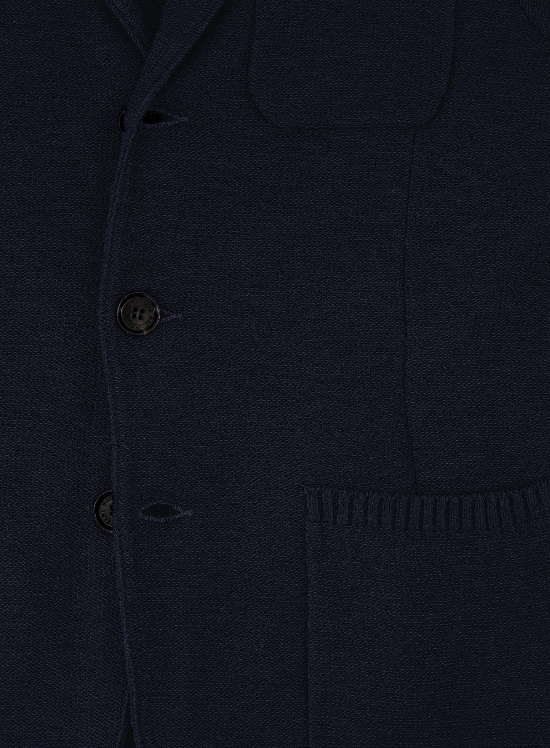 Knitted jasje van katoen | FULL_WIDTH | BLUE NAVY