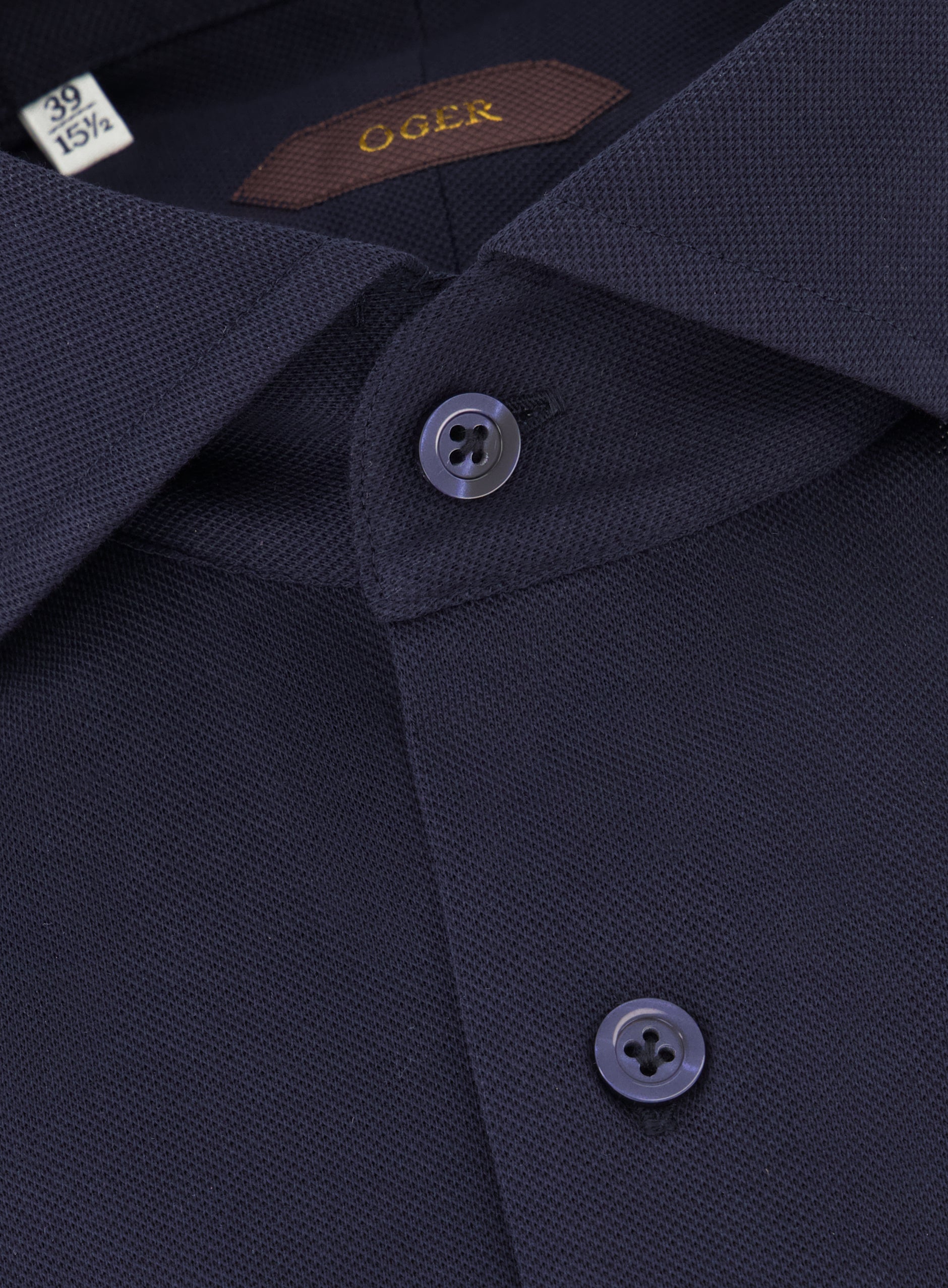 Slim-fit shirt van katoen | BLUE NAVY