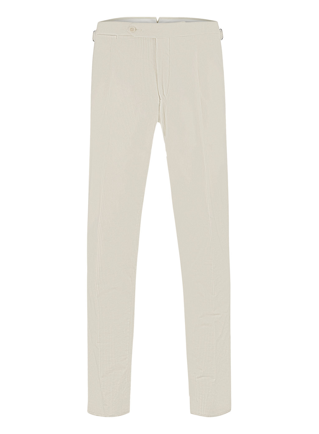 Corduroy pantalon van katoen | Wit