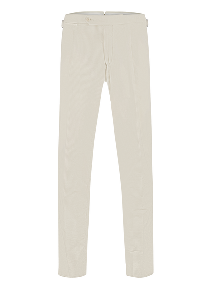 Corduroy pantalon van katoen | Wit