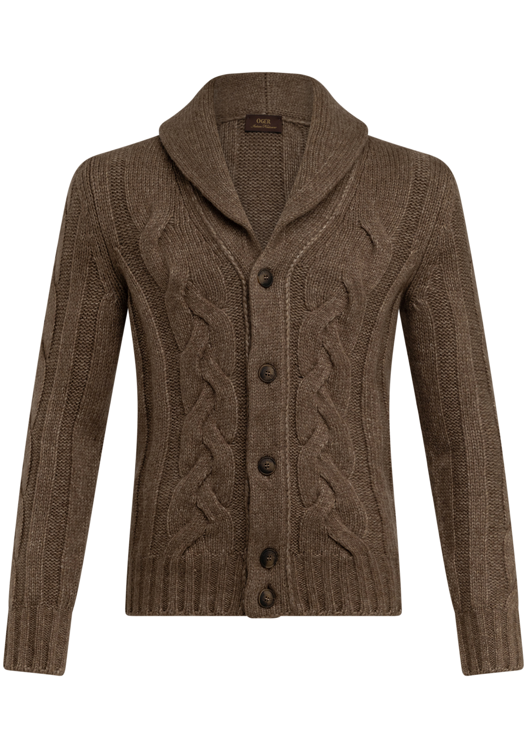 Cardigan van virgin wol | Beige