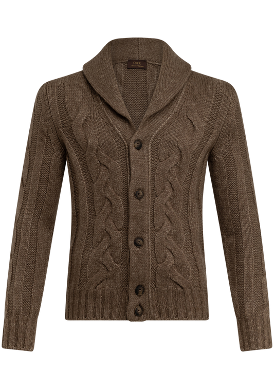 Cardigan van virgin wol | Beige