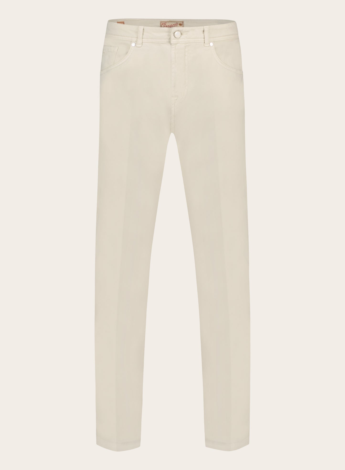 Slim-fit jeans van katoen | Beige