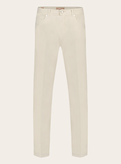 Slim-fit jeans van katoen | Beige