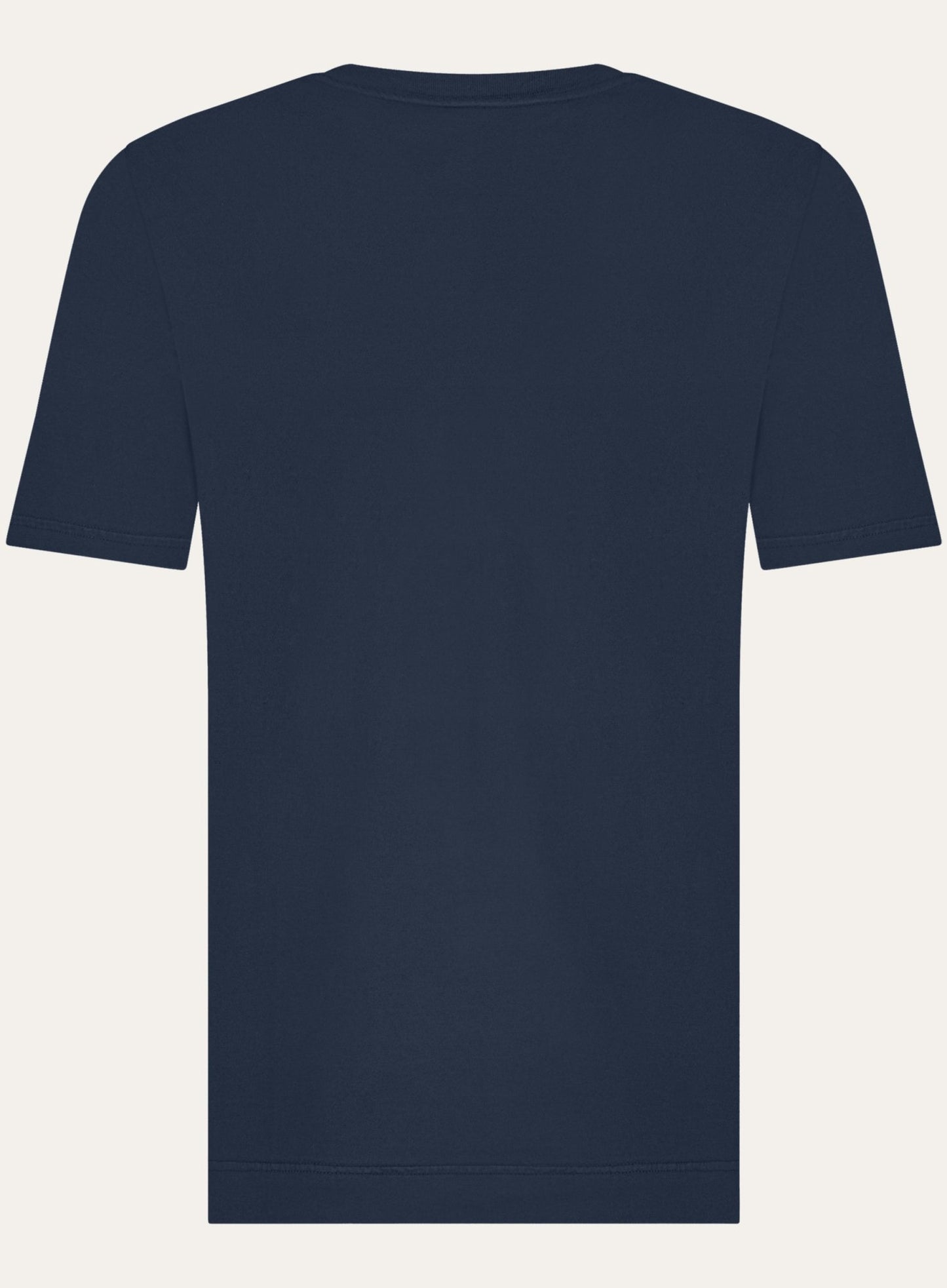 Crewneck T-shirt van katoen | BLUE NAVY 