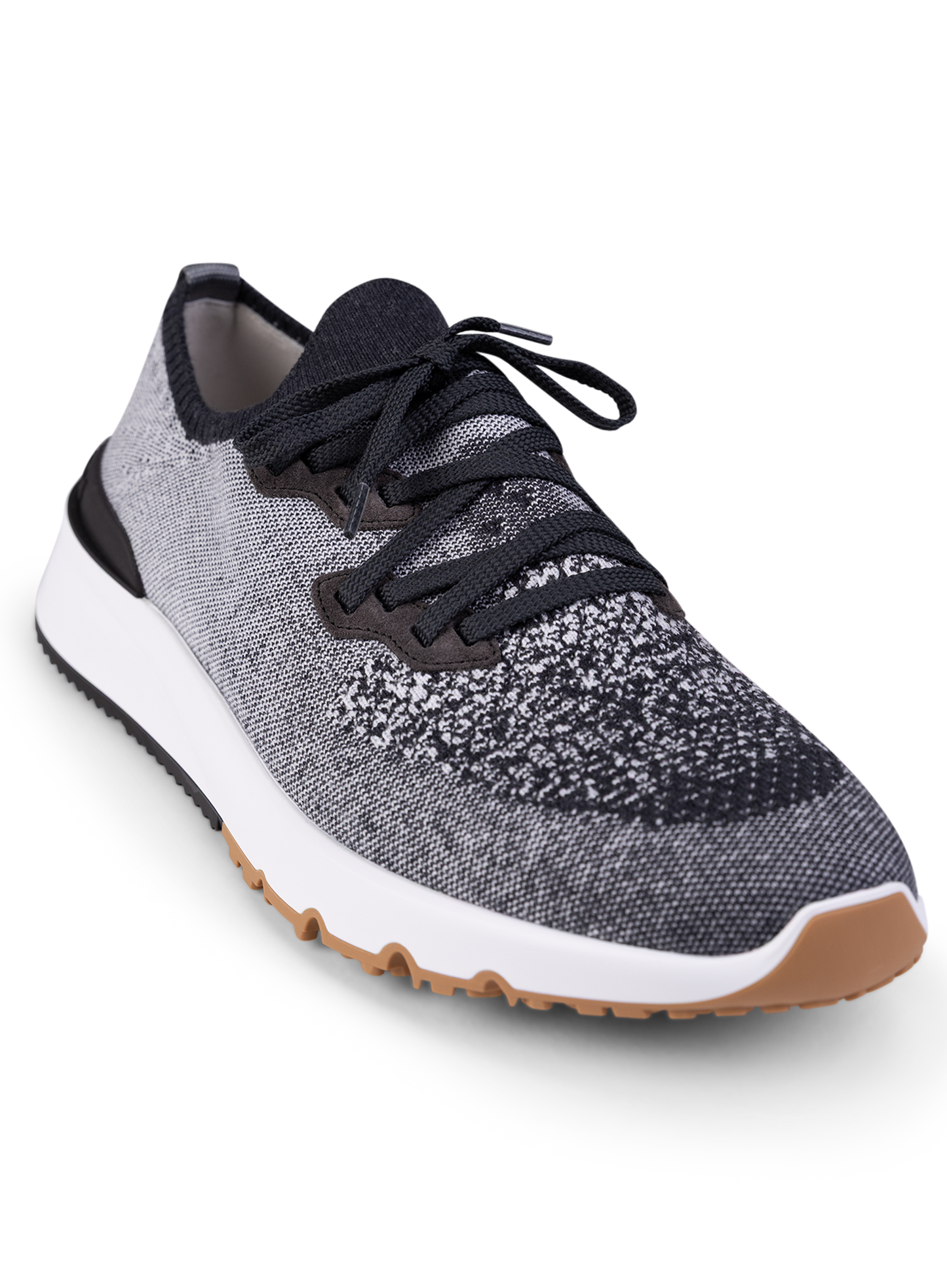 Knitted low-top sneakers | Zwart Melee