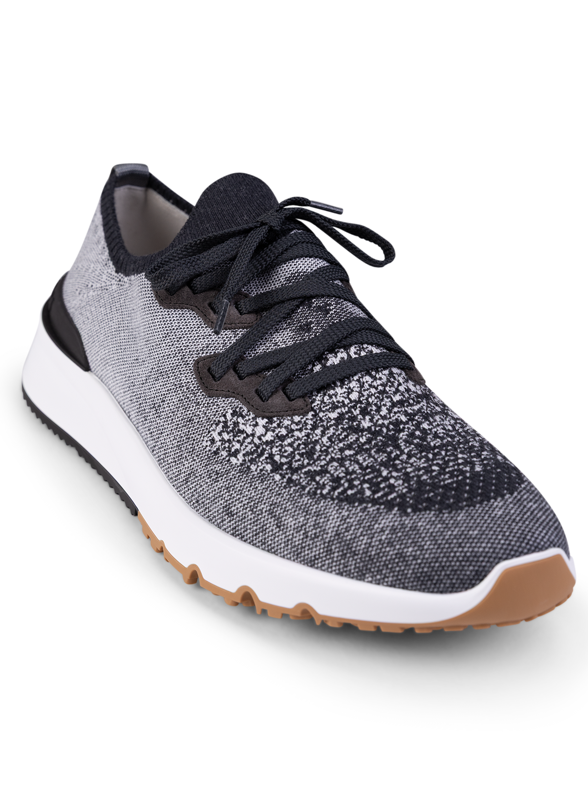 Knitted low-top sneakers | Zwart Melee