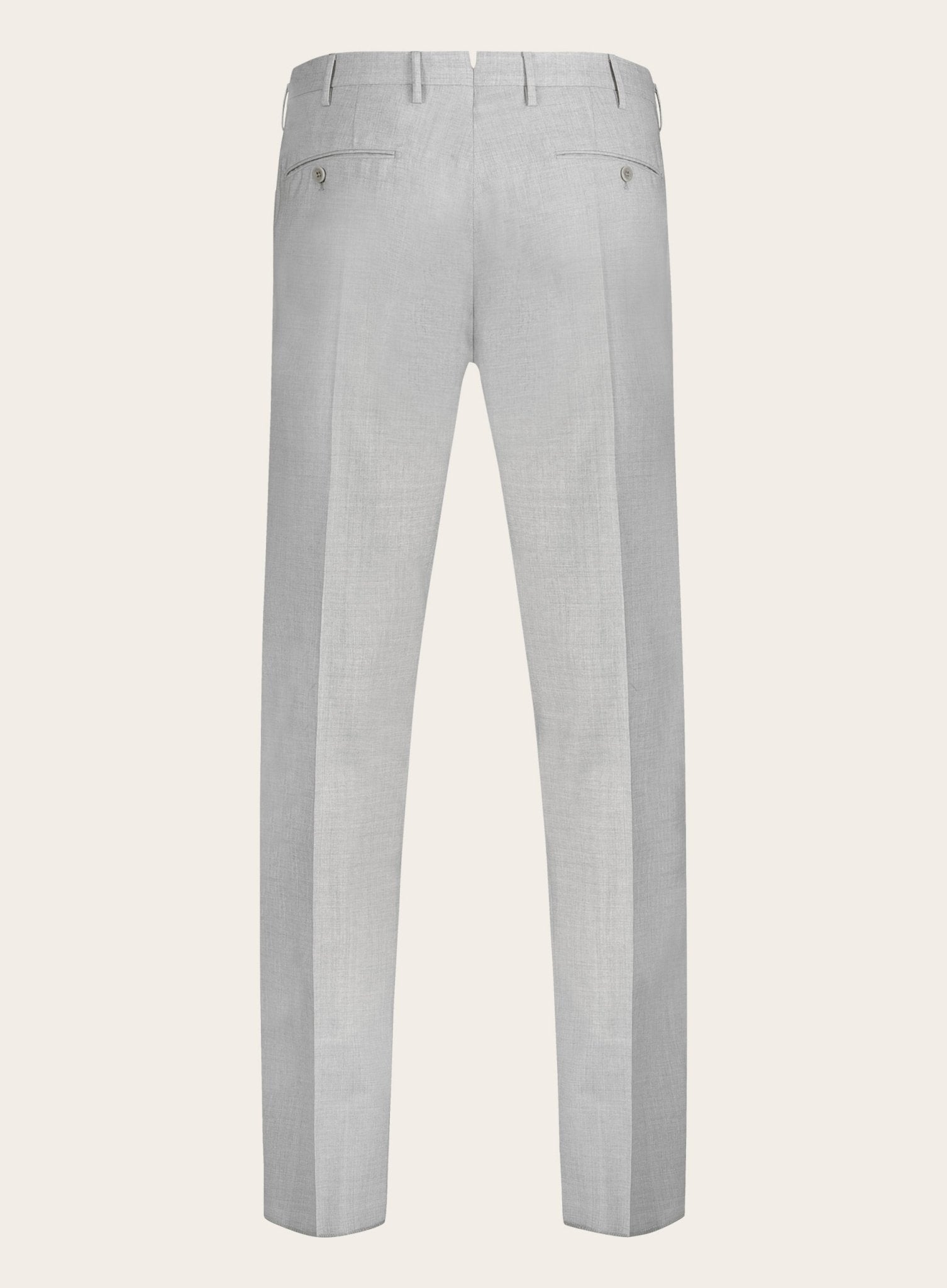 Slim-fit wollen pantalon | L.Grijs