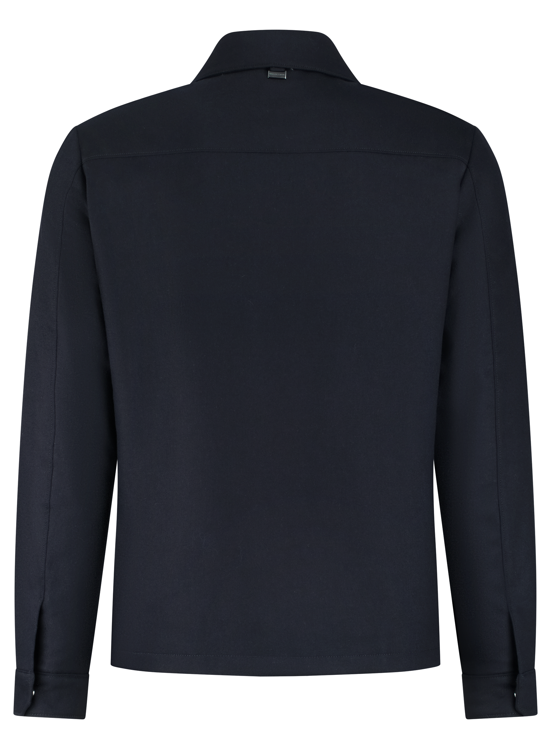 Overshirt van wol en cashmere | BLUE NAVY
