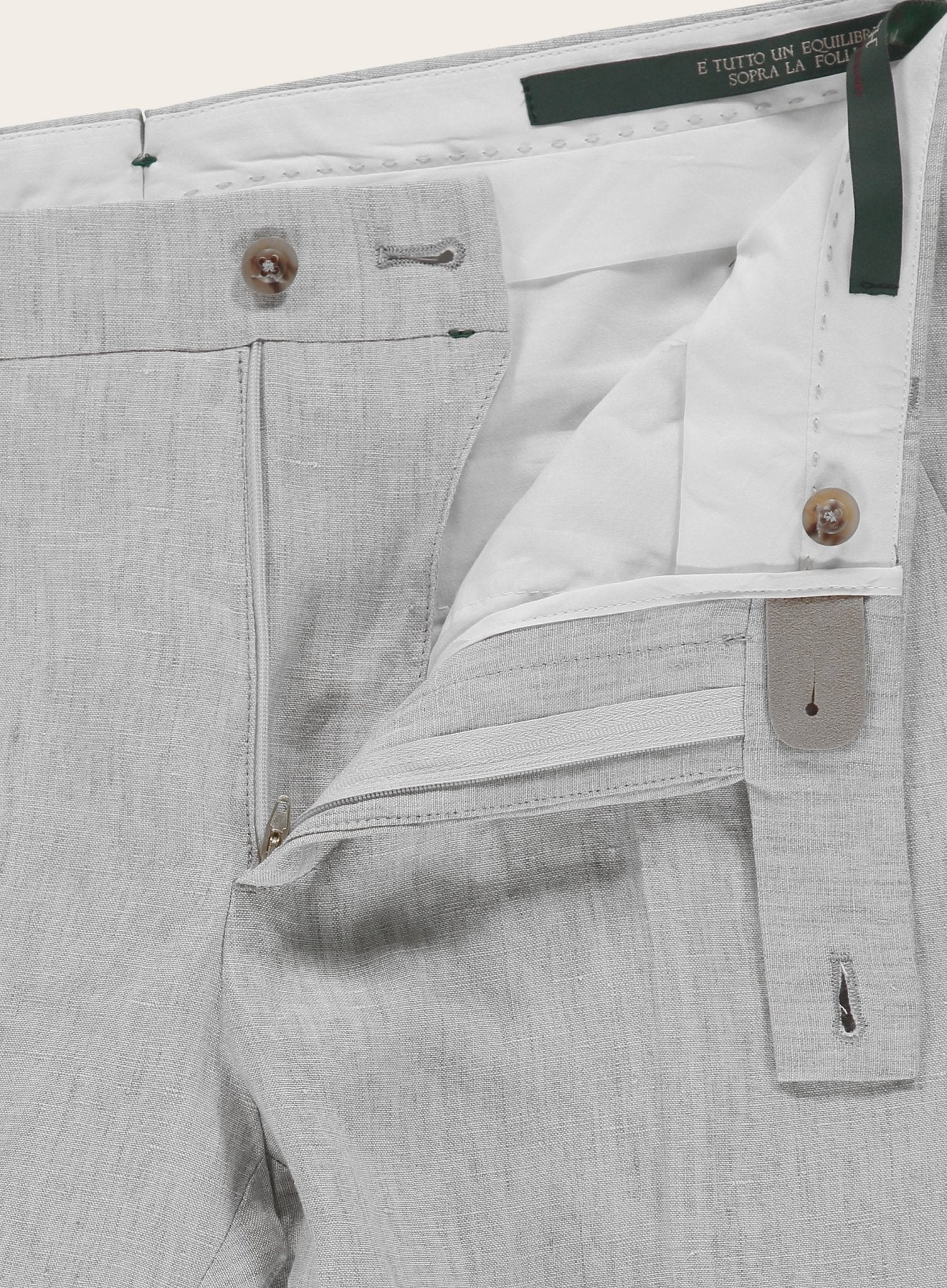 Slim-fit linnen pantalon | FULL_WIDTH | L.Grijs
