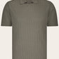 Buttonless polo van linnen | TAUPE