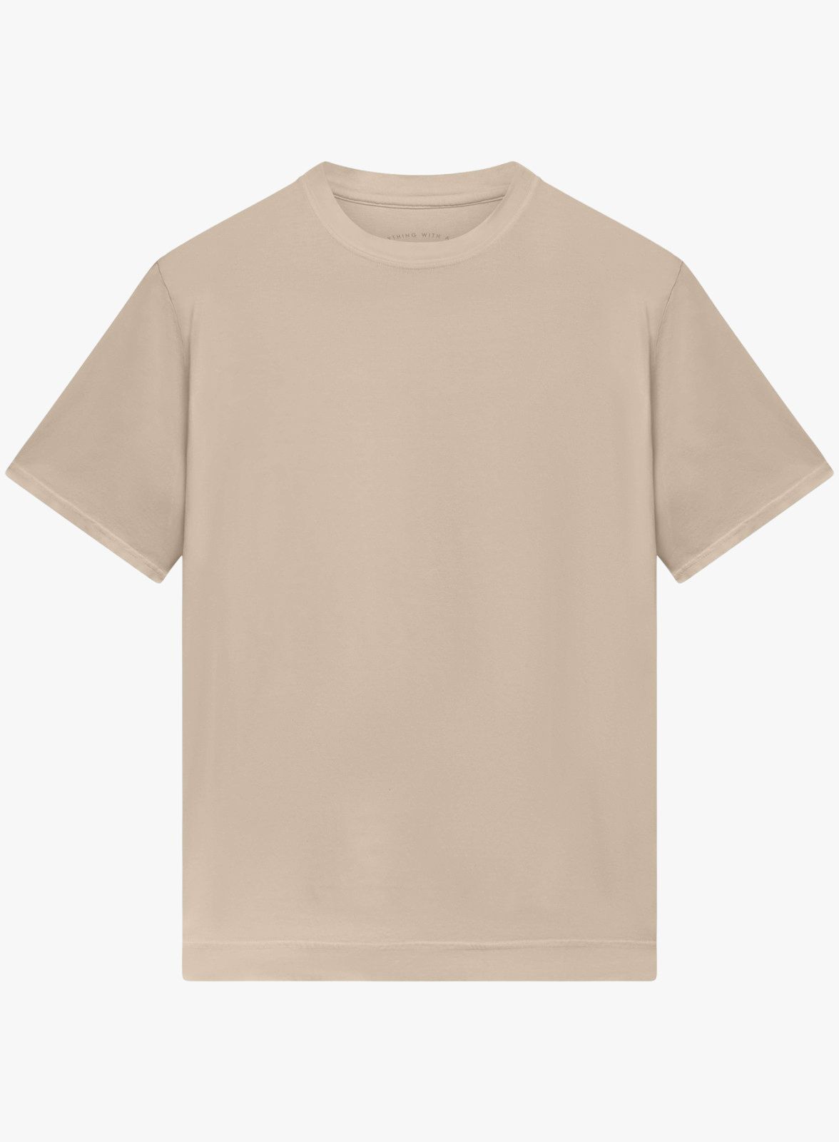 T-shirt van katoen | FULL_WIDTH | BG_TRANSPARENT | TAUPE BRUIN