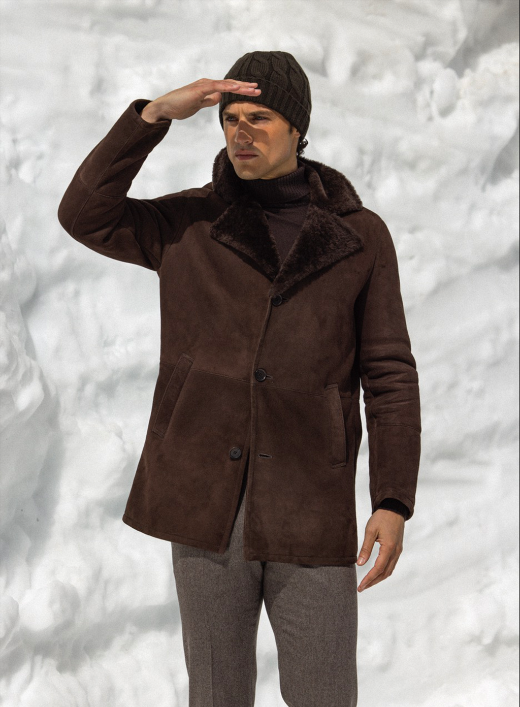 Lammy jas in suède en shearling | FULL_WIDTH | D.Bruin
