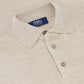 Poloshirt van cashmere en zijde | Beige 