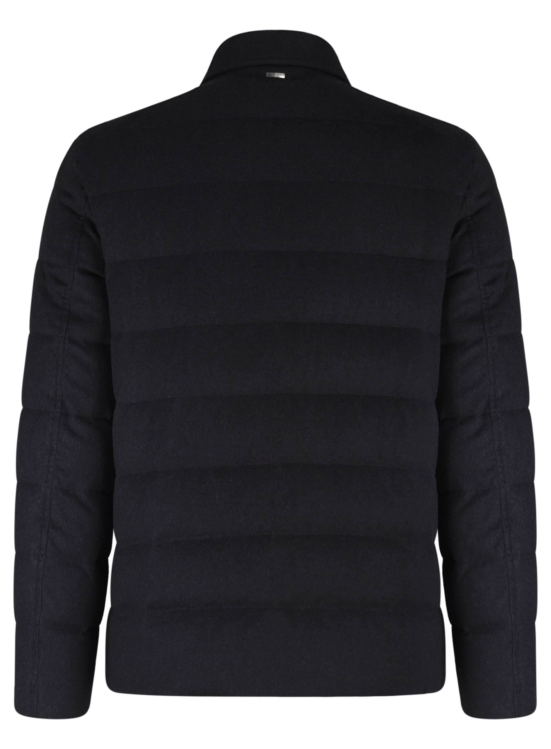 Gewatteerde jas van zijde en cashmere | BLUE NAVY