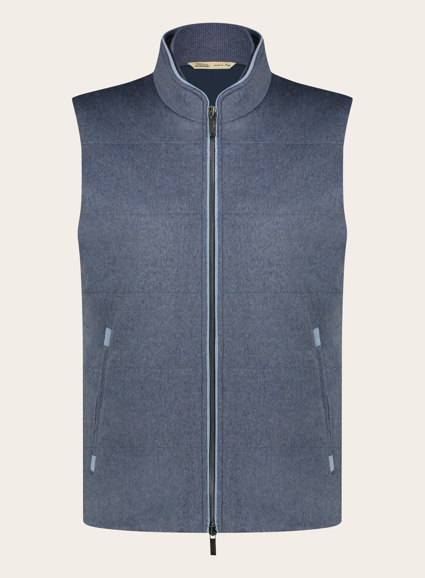 Slim-fit bodywarmer van cashmere