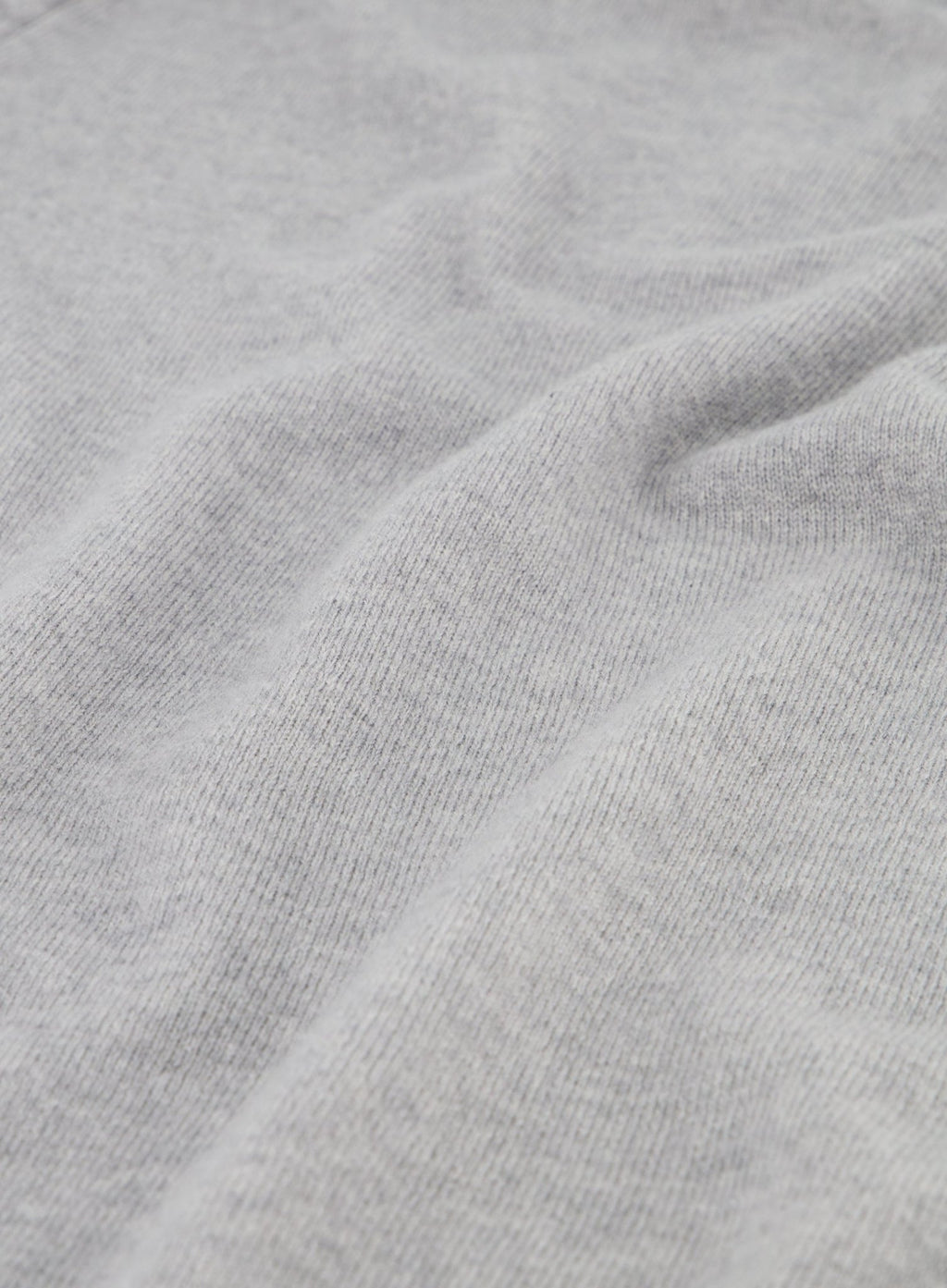 Half-zip van wol en cashmere | L.Grijs